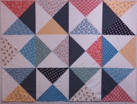 Top all pieced, on design wall
